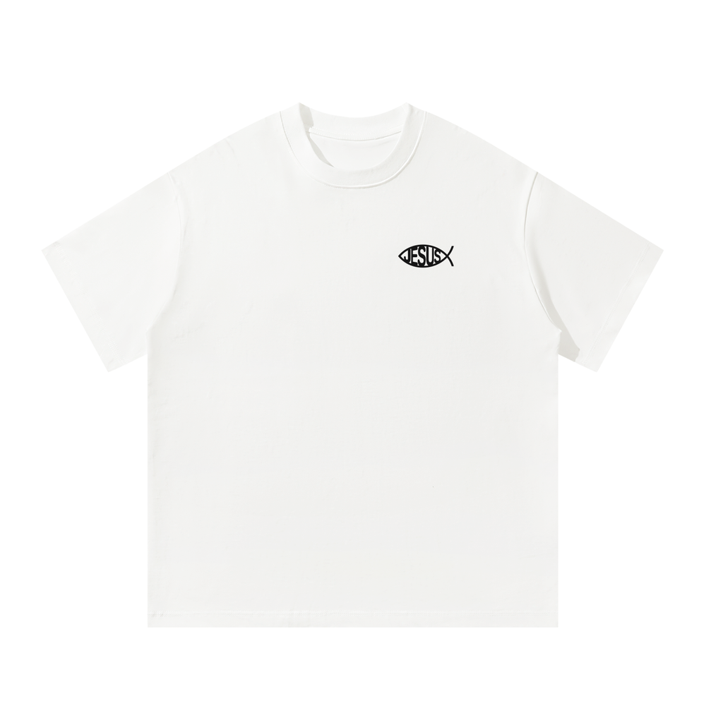 Jesus Fish - Men's Oversized T-Shirt