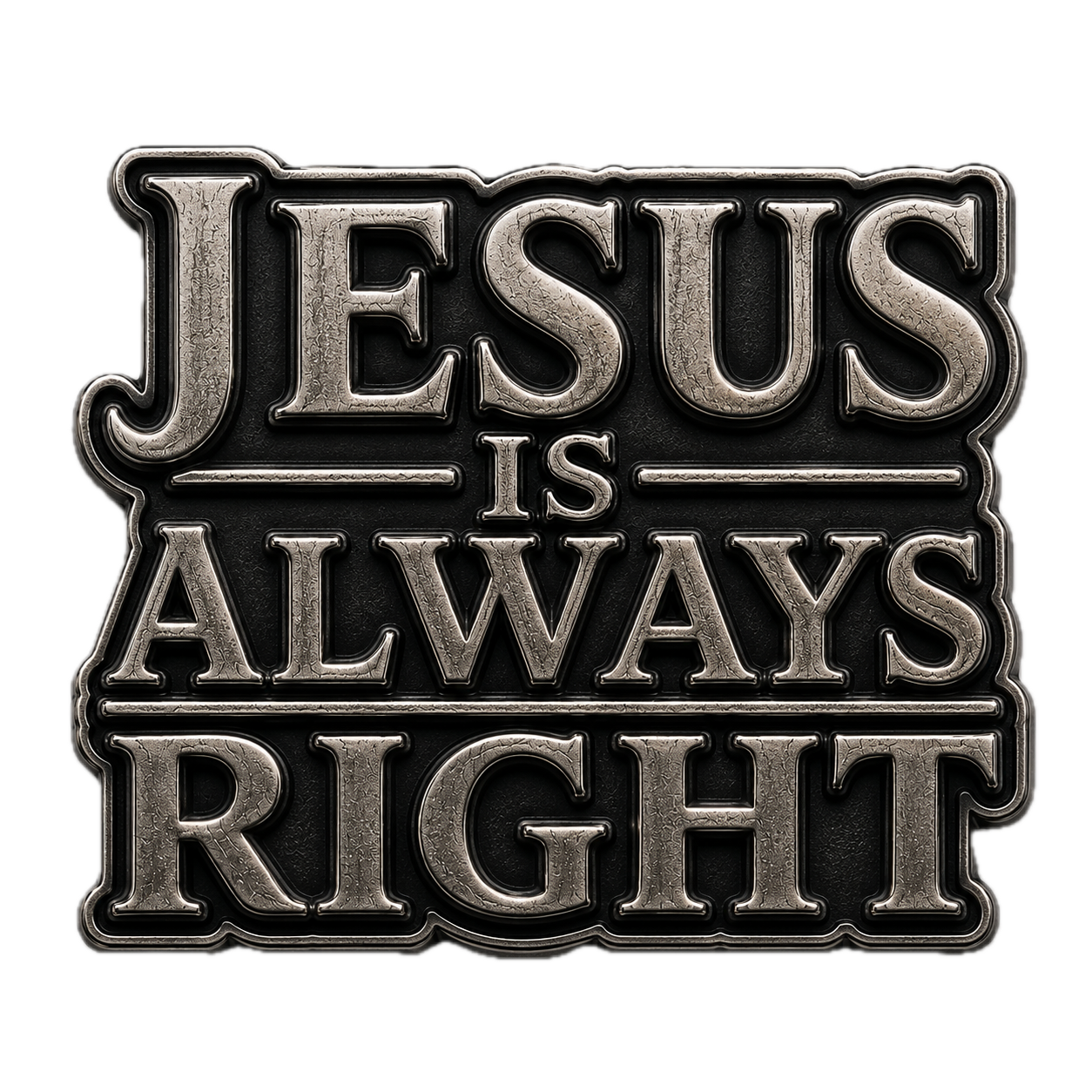 Jesus Is Always Right