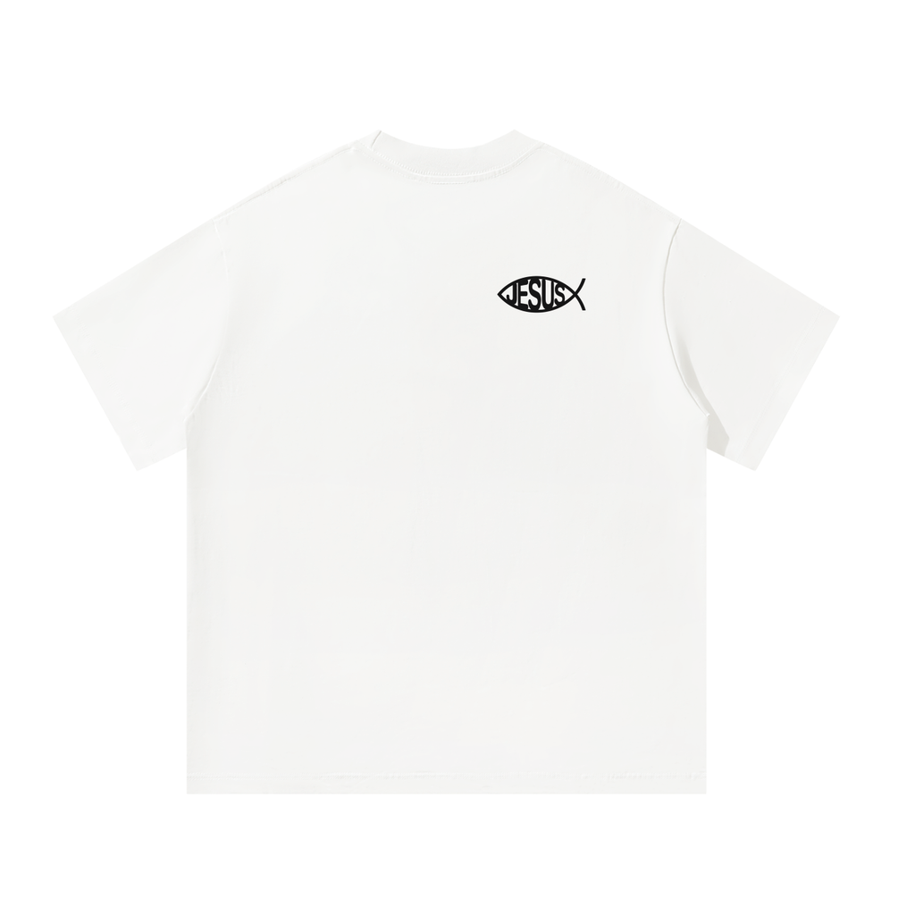 Jesus Fish - Men's Oversized T-Shirt